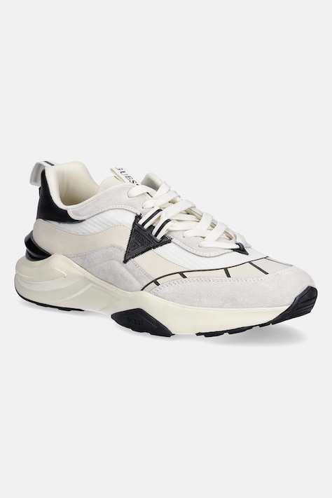 Guess sneakers VALENCIA bărbați, culoarea bej, FMJVAL ELE12