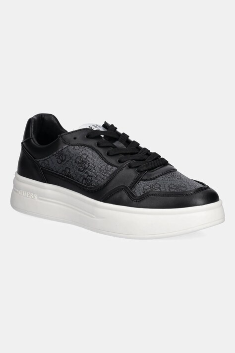 Guess sneakers WINNO II bărbați, culoarea negru, FMJWII LEA12