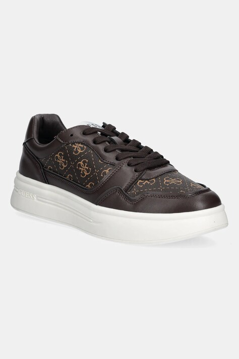Guess sneakersy WINNO II męskie kolor brązowy FMJWII LEA12