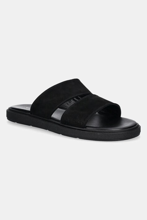 Vagabond Shoemakers papuci din nubuc MASON barbati, culoarea negru, 5965-050-20