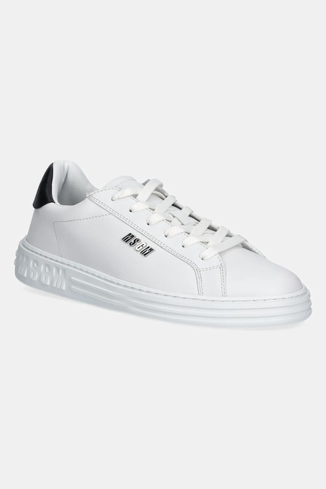 Кожаные кроссовки MSGM цвет белый 3840MS506