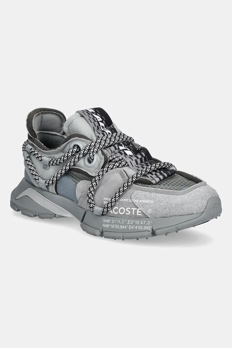 Boty Lacoste L003 ACTIVE RUNWAY pánské, šedá barva, 49SMA0012