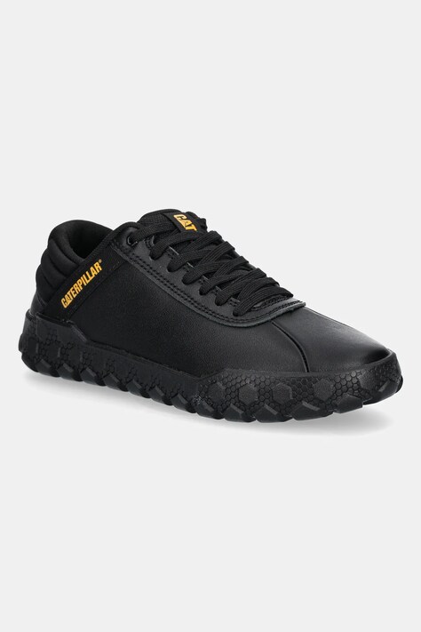 Caterpillar sneakers din piele HEX + barbati, culoarea negru, P726259