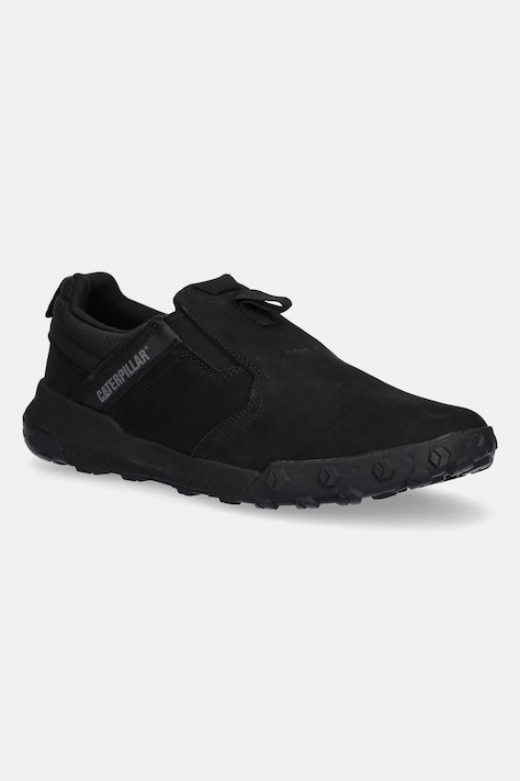 Caterpillar adidași din nubuc HEX READY SLIP ON bărbați, culoarea negru, P726106