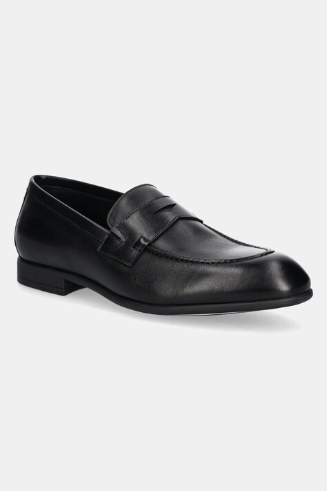 Baldinini mocasini de piele culoarea negru, U5E002P1VITE