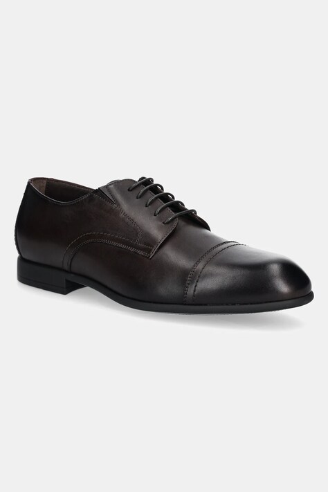 Baldinini pantofi de piele barbati, culoarea maro, U5E004P1VITE
