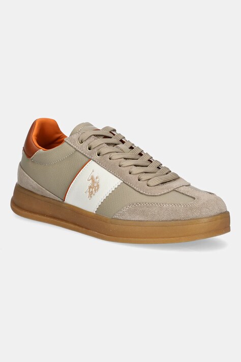 Sneakers boty U.S. Polo Assn. CAMPY béžová barva, CAMPY001M/5YS3