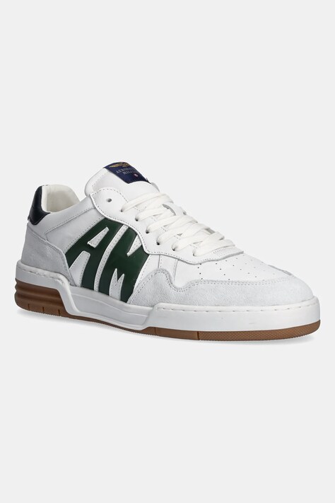 Kožené sneakers boty Aeronautica Militare SC300UXPL212 bílá barva, SC300UXPL212
