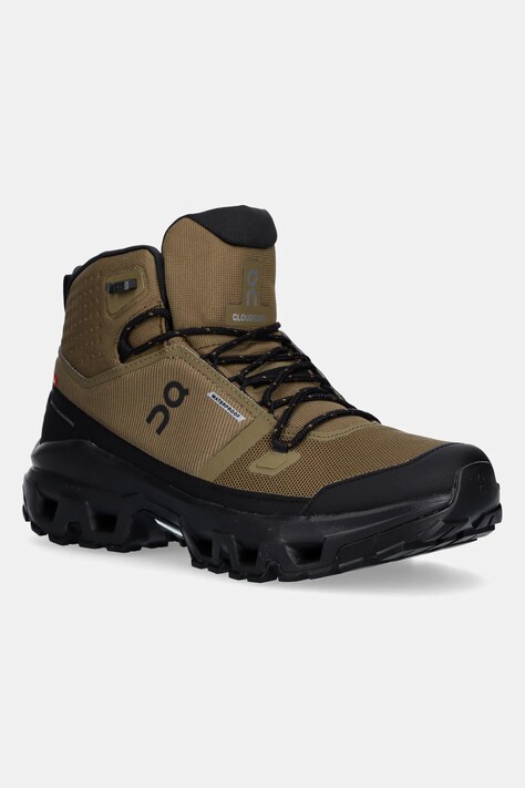 ON running buty Cloudrock Mid Wp męskie kolor zielony 3MF10161473