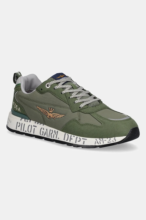 Aeronautica Militare sneakers SC276CT3332 barbati, culoarea verde, SC276CT3332
