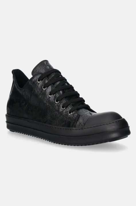 Πάνινα παπούτσια Rick Owens Low Sneaks χρώμα: μαύρο, DU01E3802.BMC