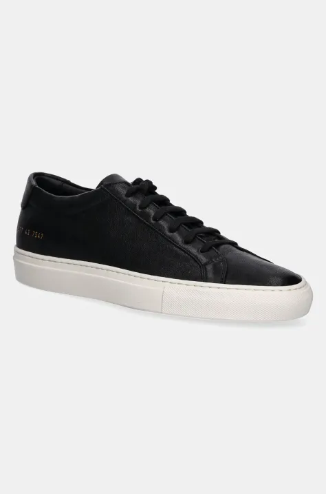 Кожени маратонки Common Projects Summer Achilles в черно 2477