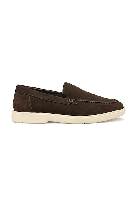 Geox mocasini din piele intoarsa U SPHERICA EC17 barbati, culoarea maro, U55LAD 00022 C6006