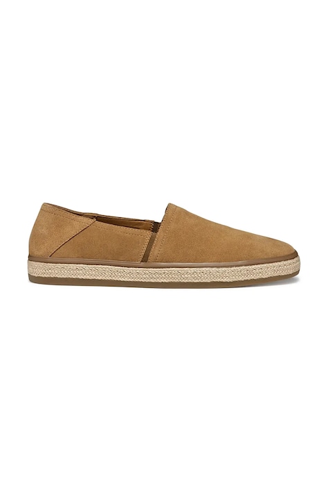 Semišové espadrilky Geox U PANTELLERIA hnedá farba, U55DWA 00022 C6018