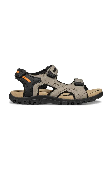 Geox sandale UOMO SANDAL STRADA bărbați, culoarea bej, U8224D 000EK C5004