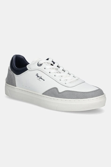 Pepe Jeans sneakersy skórzane CAMDEN COLLAR M męskie kolor biały PMS00046