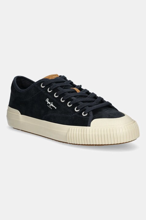 Tenisice od brušene kože Pepe Jeans BEN SUEDE M boja: tamno plava, PMS31074