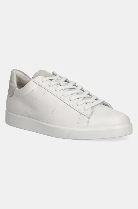 Ecco sneakers din piele Street Lite Sneaker Lea barbati, culoarea alb, 521304-58336