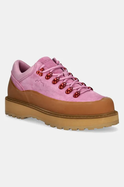 Diemme suede shoes Cornaro Due Gomma pink color DI25SPCOM-F04X072PNK