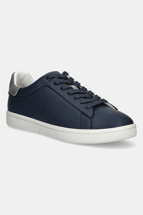 Кожени маратонки Hackett London BOND MINIMAL в тъмносиньо HMS21457