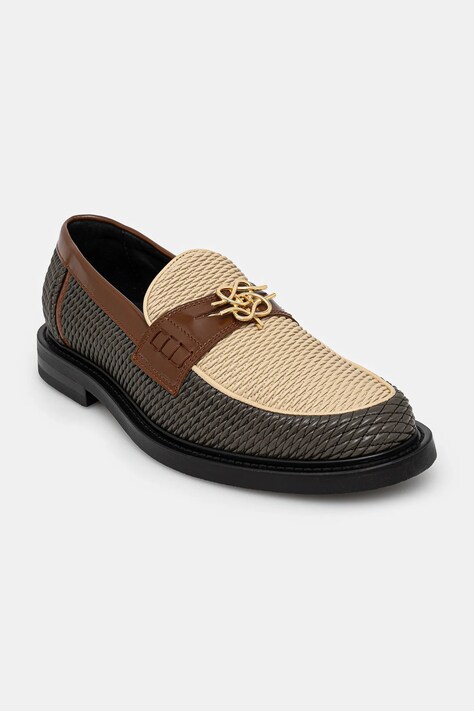 Filling Pieces mocasini Loafer Reed bărbați, culoarea bej, 44278553030