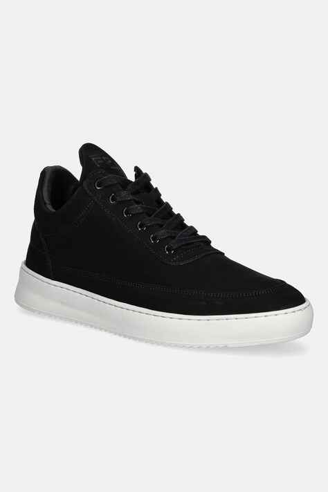 Filling Pieces scarpe da ginnastica in nubuck Low Top Ripple Nubuck uomo colore nero 25122841861