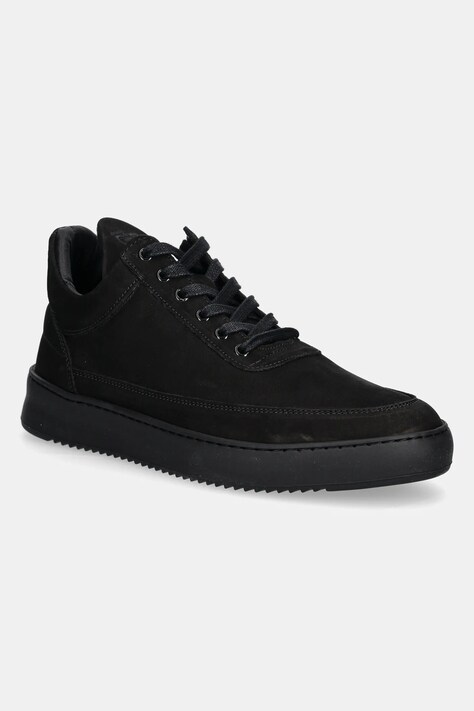 Filling Pieces scarpe da ginnastica in nubuck Low Top Ripple Nubuck uomo colore nero 25122841847