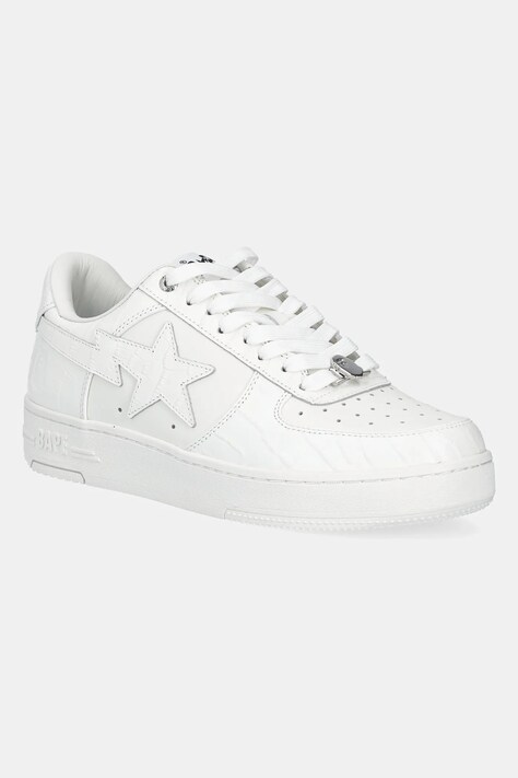 Kožené tenisky A Bathing Ape BAPE STA #3 M2 bílá barva, 1K80191303