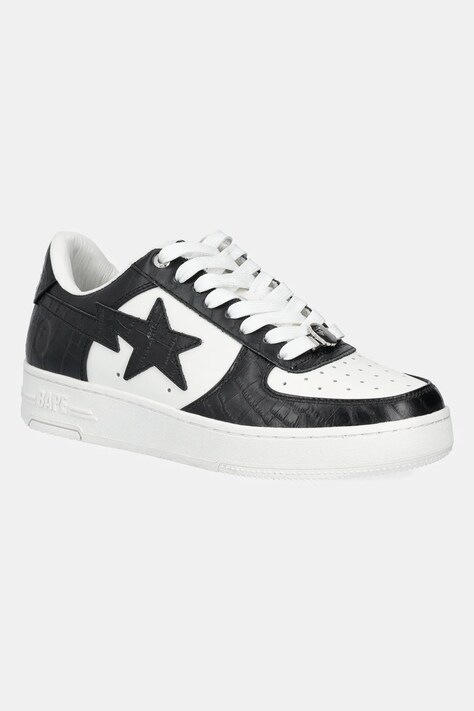 Kožené tenisky A Bathing Ape BAPE STA #3 M2 pánske, čierna farba, 1K80191303