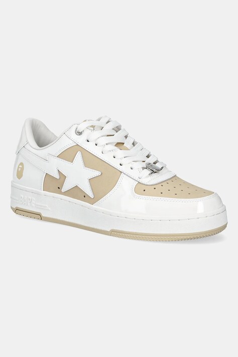 Δερμάτινα αθλητικά παπούτσια A Bathing Ape BAPE STA #6 M2 χρώμα: μπεζ, 1K80191306