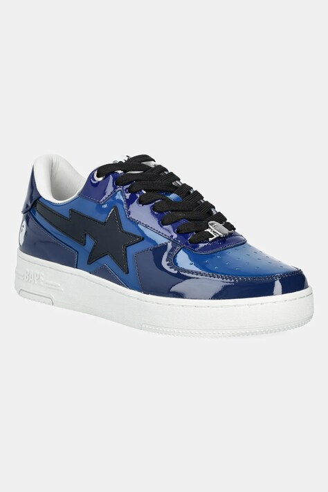 Kožené tenisky A Bathing Ape BAPE STA ICON M2 pánske, tmavomodrá farba, 1K80191308