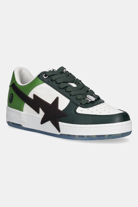 A Bathing Ape sneakersy skórzane BAPESTA OS M2 męskie kolor zielony 1K80191309
