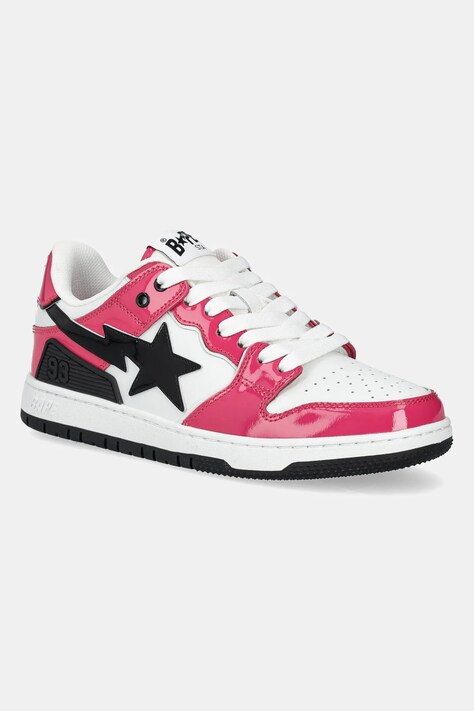 A Bathing Ape leather sneakers BAPE SK8 STA #2 M2 pink color 1K80191311