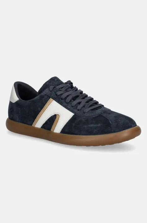 Camper sneakers din piele intoarsă Pelotas Soller barbati, culoarea albastru marin, K100937-015