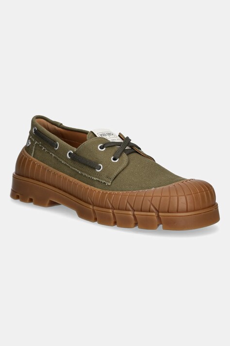 Kenzo mocasini Derby culoarea verde, FF55DB720F52.50