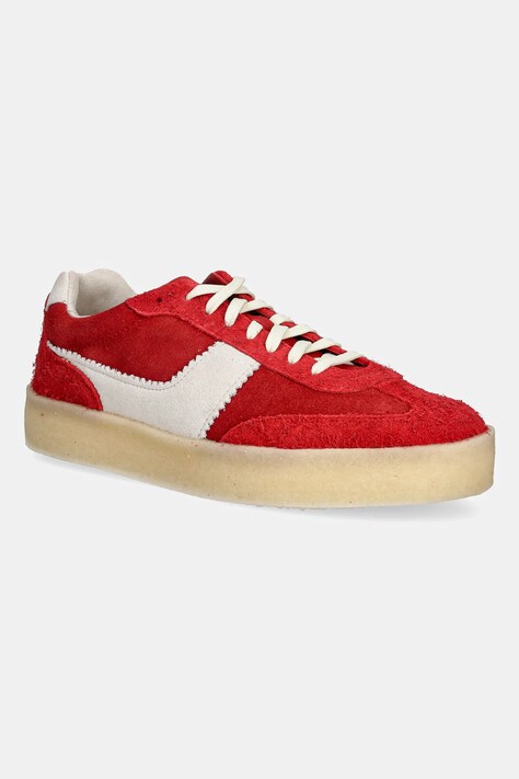 Замшевые кроссовки Clarks Originals Tor 80 мужские цвет красный 26181126