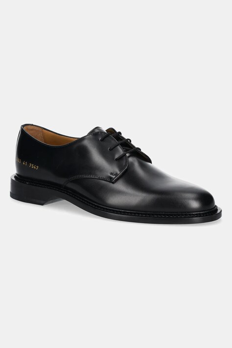Шкіряні туфлі Common Projects Derby чоловічі колір чорний 2493