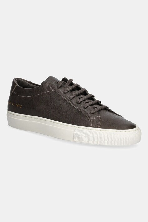 Шкіряні кросівки Common Projects Summer Achilles колір коричневий 2477