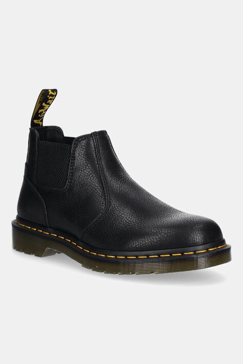 Dr. Martens leather shoes 2976 Lo Chelsea Boot men’s black color DM40587001