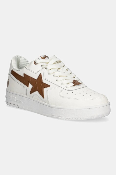 Шкіряні кросівки A Bathing Ape BAPE STA ICON #1 M2 колір білий 1L30191306