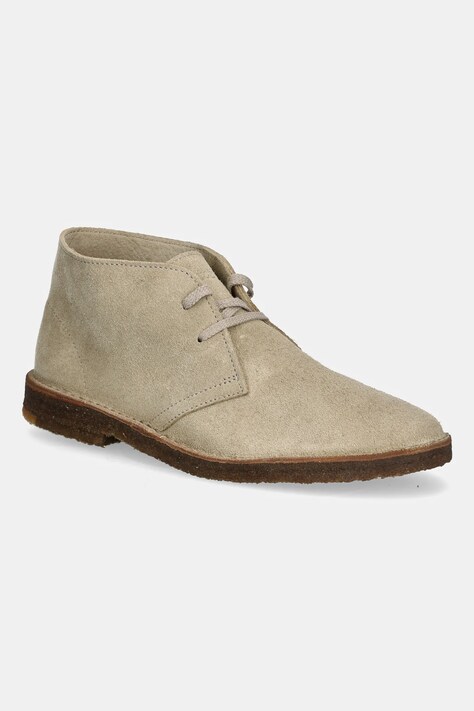 Astorflex pantofi de piele întoarsă Montflex culoarea bej, MONTFLEX.000724