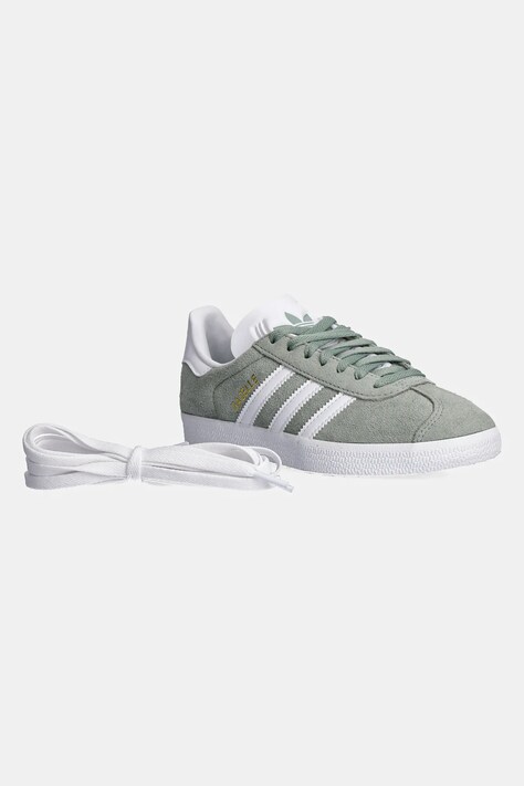 Замшеві кросівки adidas Originals Gazelle — SS25-OBU01T, зелений — фото 3