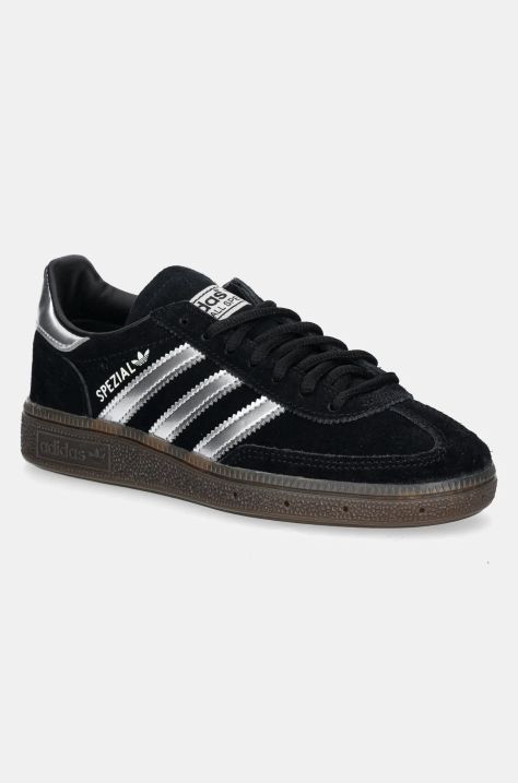 adidas Originals sneakers din piele întoarsă Handball Spezial culoarea negru, JP5356