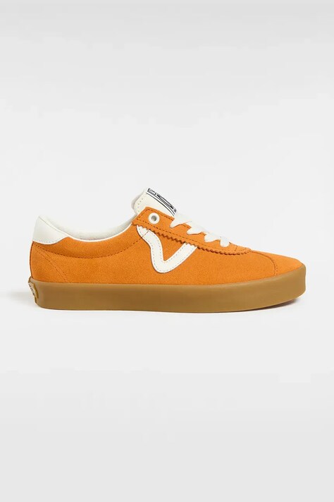 Vans teniși din piele întoarsă Sport Low unisex, culoarea portocaliu, VN000CQR52K1