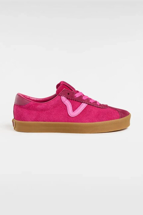 Semišové tenisky Vans Sport Low růžová barva, VN000CQRYLZ1