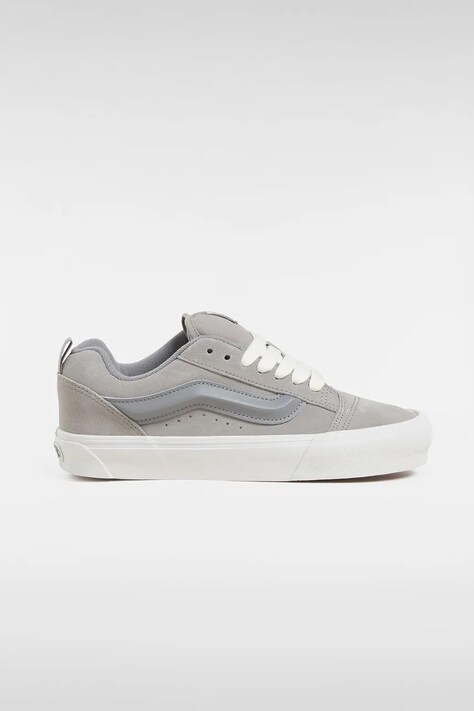 Vans tenisi din piele intoarsa Knu Skool culoarea gri, VN000D6CBXC1