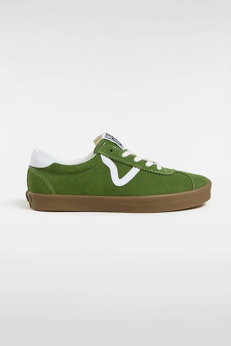 Semišové tenisky Vans Sport Low zelená barva, VN000D8XLIM1