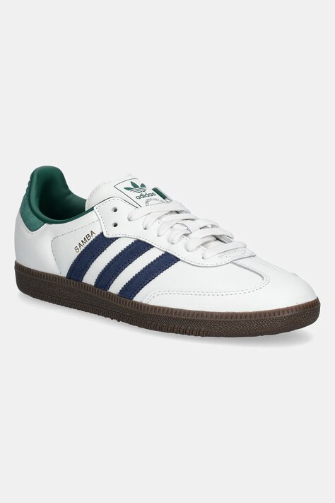 Шкіряні кросівки adidas Originals Samba OG колір білий IH4882