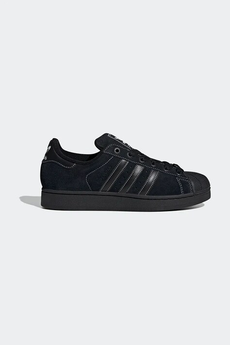 Велурени маратонки adidas Originals Superstar II в черно JH5470