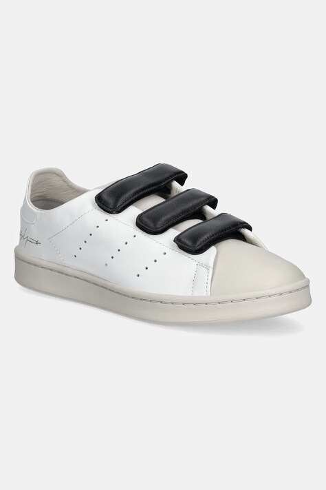 Kožené tenisky Y-3 Stan Smith Velcro biela farba, JQ5000